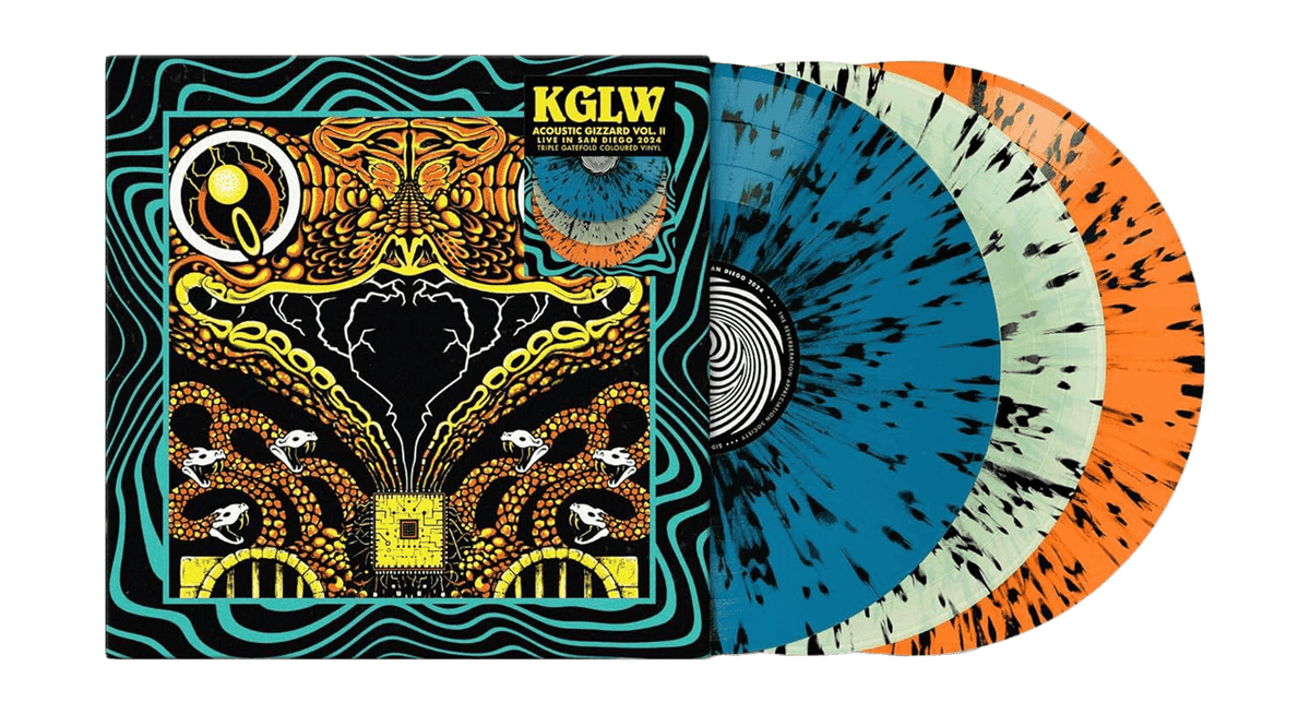 Vinyl - King Gizzard &amp; The Lizard Wizard : Acoustic Gizzard Vol. II - Live in San Diego &#39;24 (Ltd. Triple Gatefold Splatter Vinyl) - The Record Hub