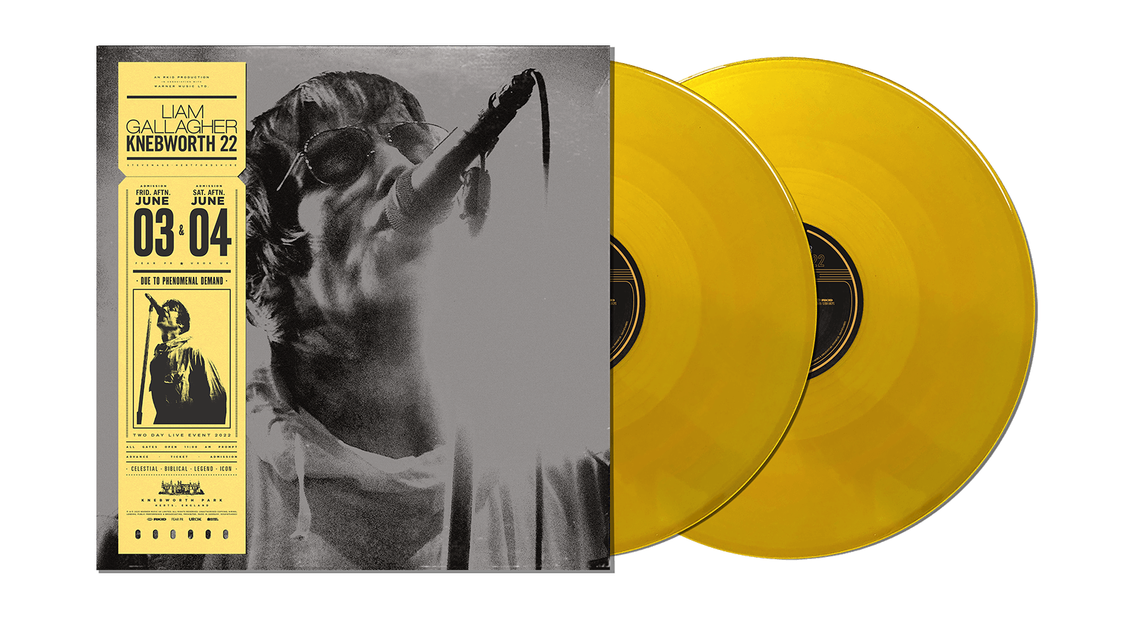 Vinyl - Liam Gallagher : Knebworth 22 (Ltd Sun Yellow Vinyl) - The Record Hub