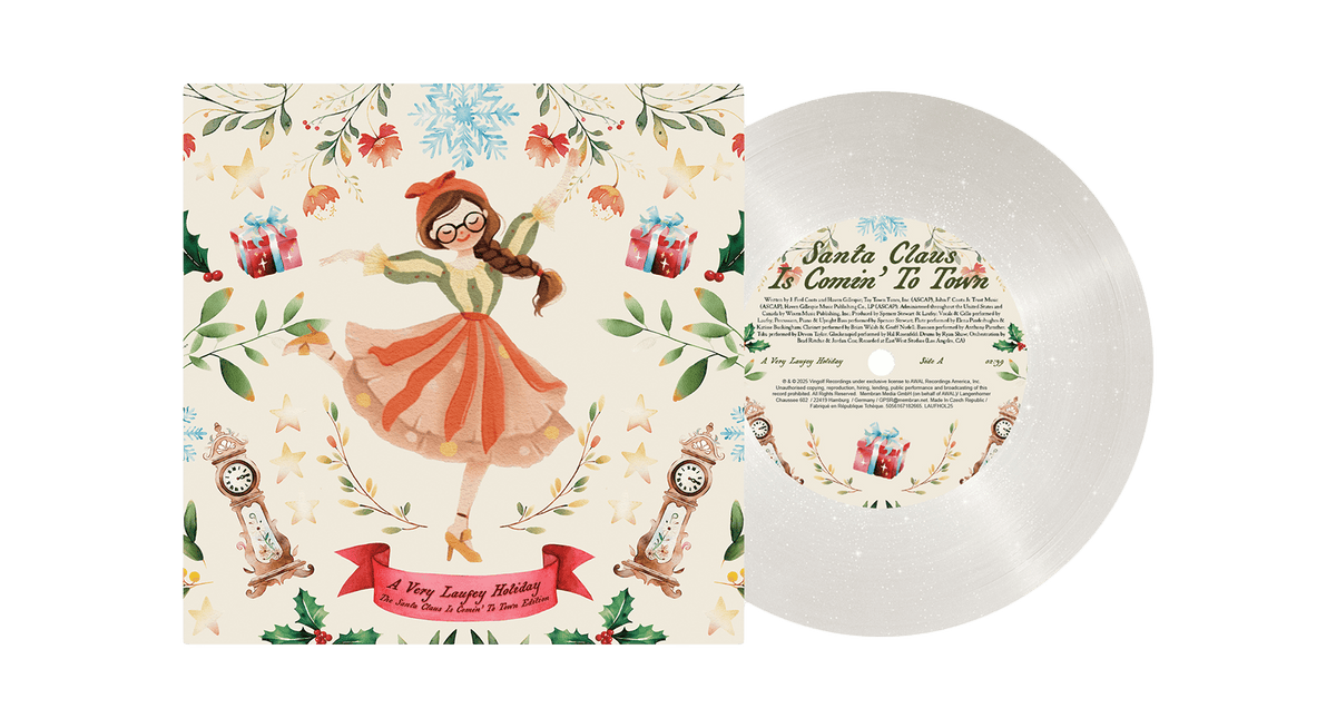 [Pre-Order [05/12] Laufey : A Very Laufey Holiday - The Santa Claus Is Comin’ To Town Edition (7" Snow Globe Glitter Vinyl)