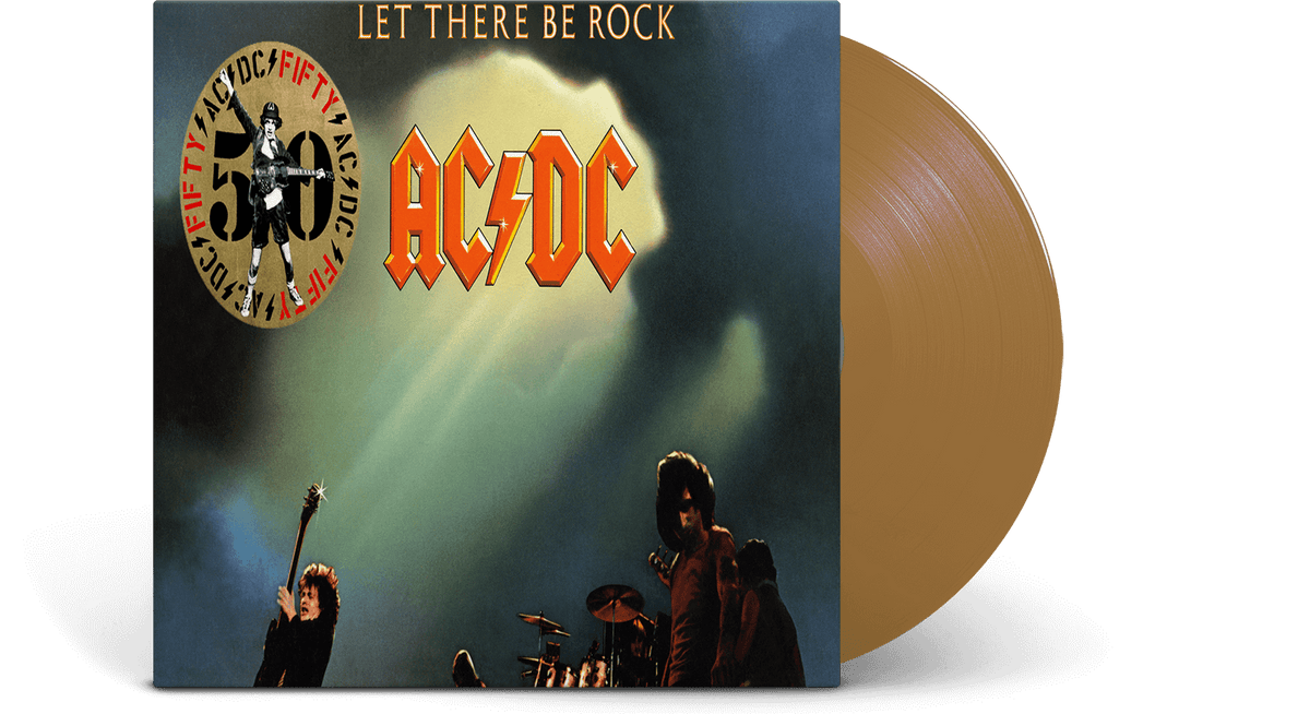 Vinyl - AC/DC : Let There Be Rock: 50th Anniversary (Gold Vinyl) - The Record Hub