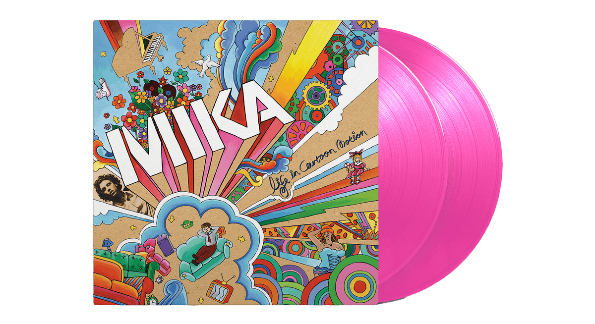 Vinyl - [Pre-Order [19/09] MIKA : Life In Cartoon Motion (Pink Transparent Vinyl) - The Record Hub