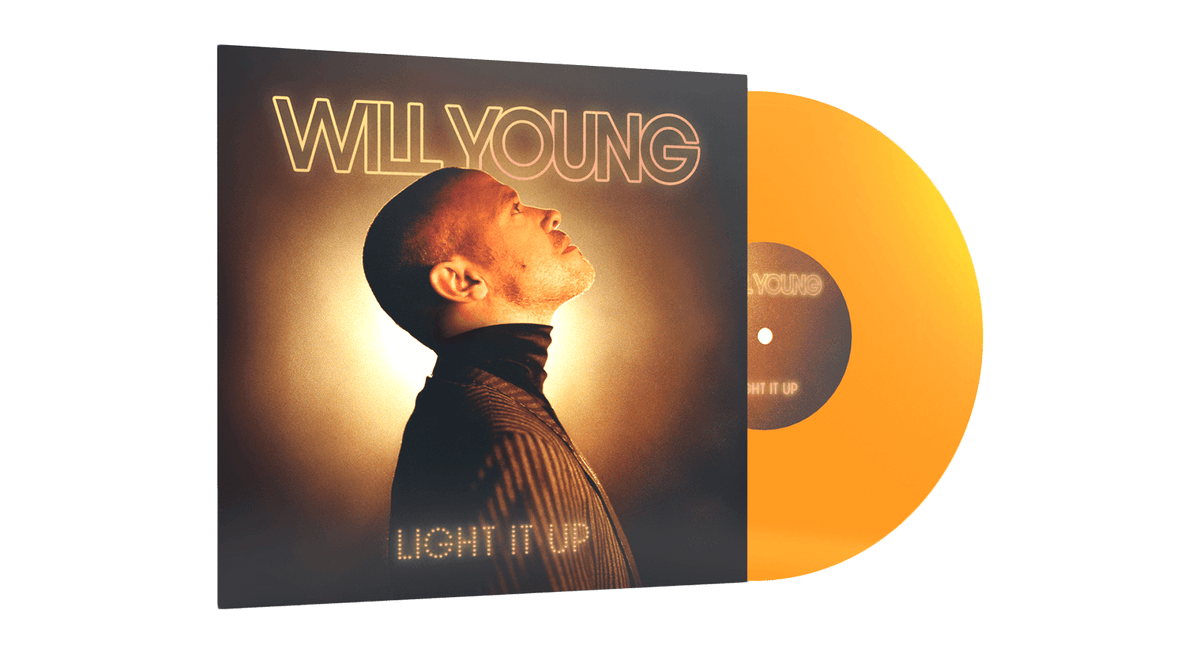 Vinyl - Will Young : Light It Up (Transparent Orange Vinyl LP) - The Record Hub