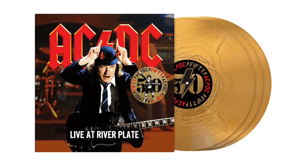 Vinyl - AC/DC : Live At River Plate (180g Gold Nugget Vinyl) - The Record Hub