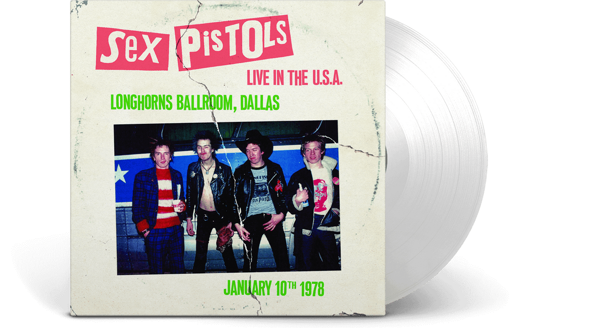 Vinyl - Sex Pistols : Live In The U.S.A 1978 – Dallas (White Vinyl) - The Record Hub