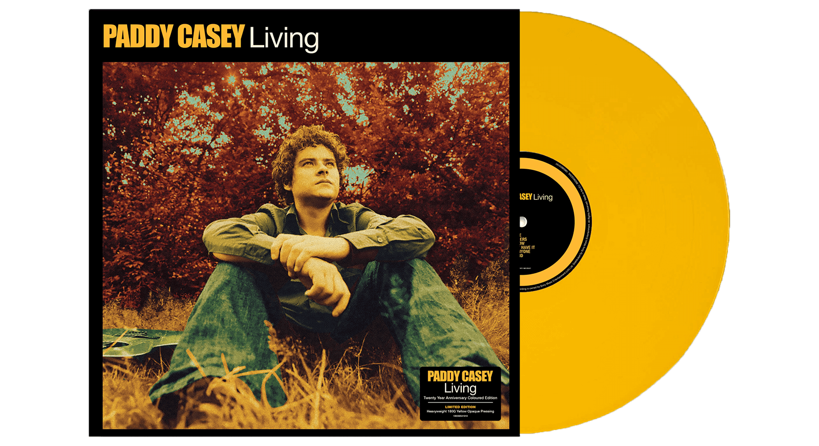 Vinyl - Paddy Casey : Living - 20th Anniversary Edition (Colour Vinyl) - The Record Hub