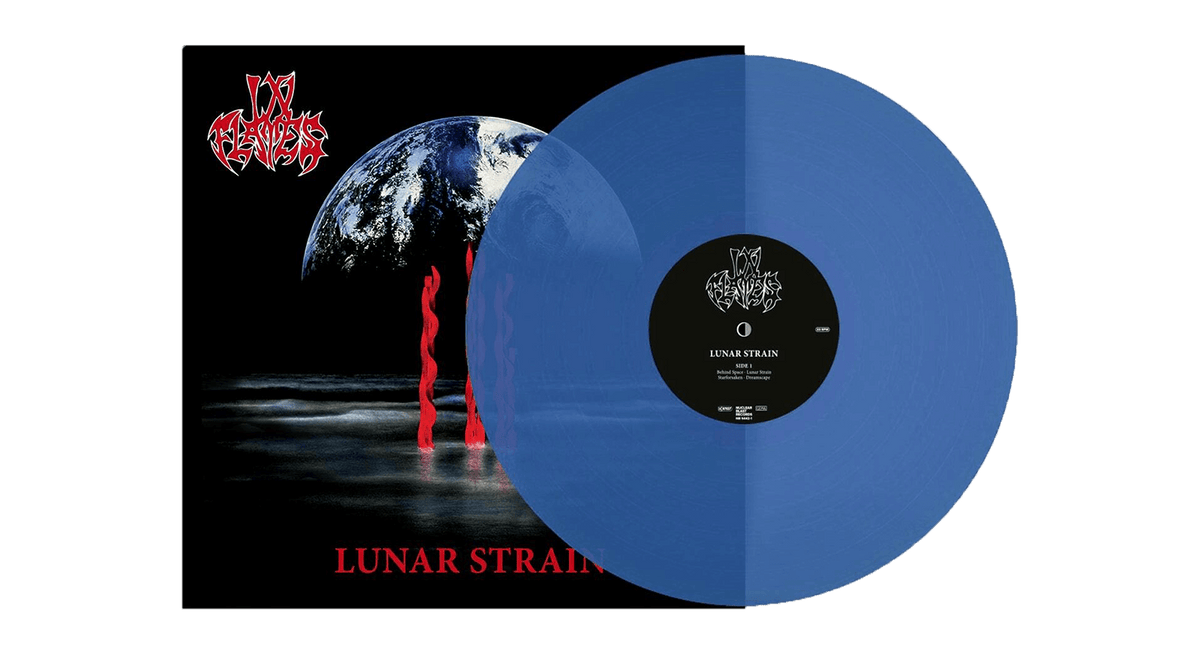 Vinyl - In Flames : Lunar Strain (30th Anniversary - Remaster 2024) (Limited 180g Transparent Blue Vinyl) - The Record Hub