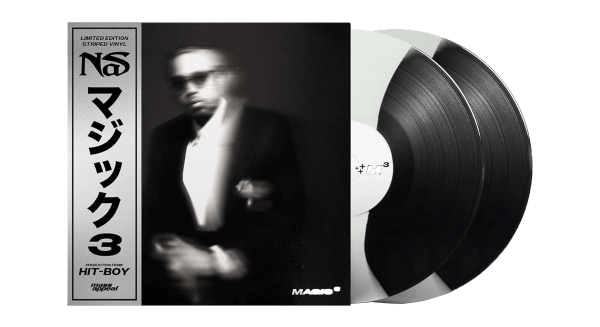 Vinyl - Nas : Magic 3 (Black &amp; White Striped Vinyl) - The Record Hub