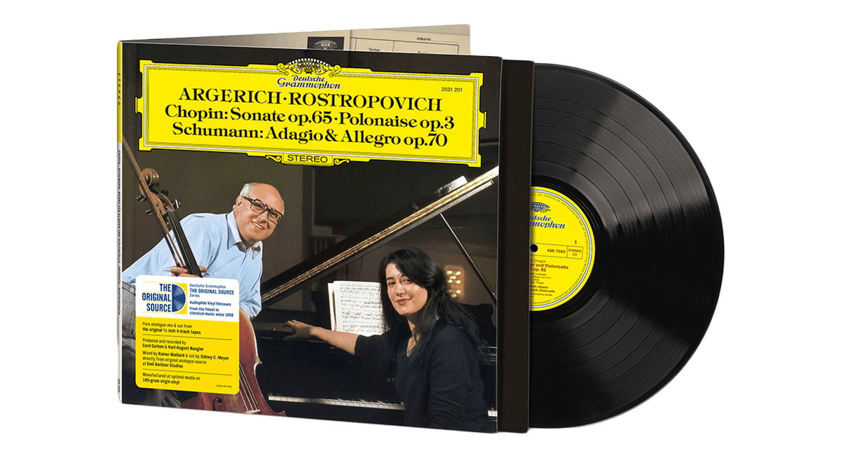[Pre-Order [05/12] Martha Argerich, Mstislav Rostropovich : CHOPIN - Sonata op. 65, Polonaise op. 3 / SCHUMANN - Adagio & Allegro op. 70