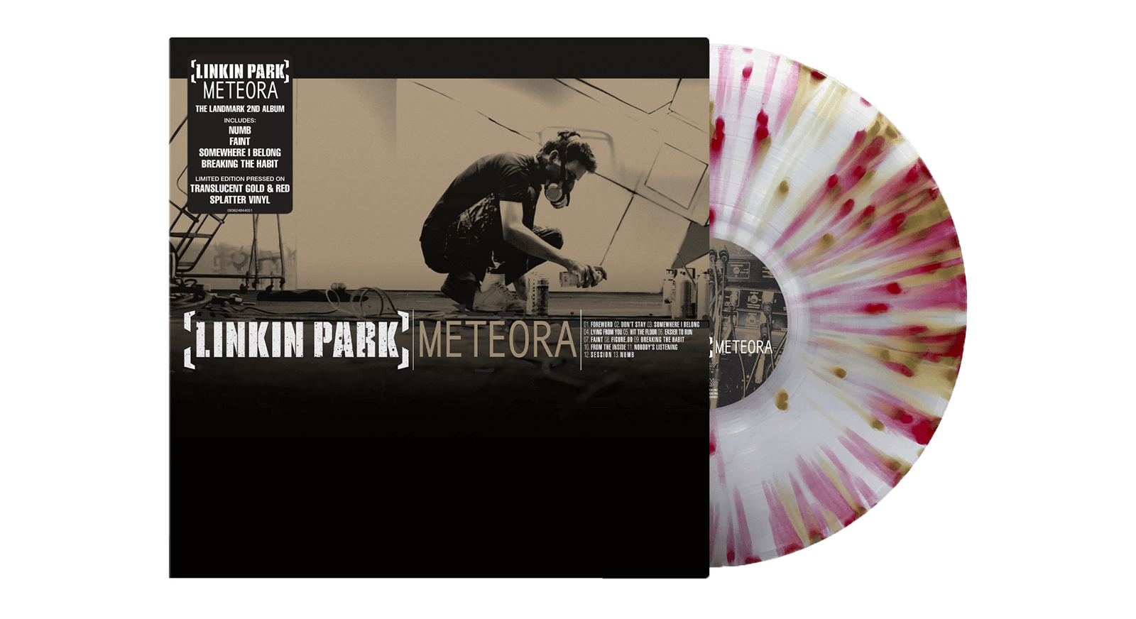 Vinyl - Linkin Park : Meteora (Translucent Gold & Red Splatter Vinyl) - The Record Hub