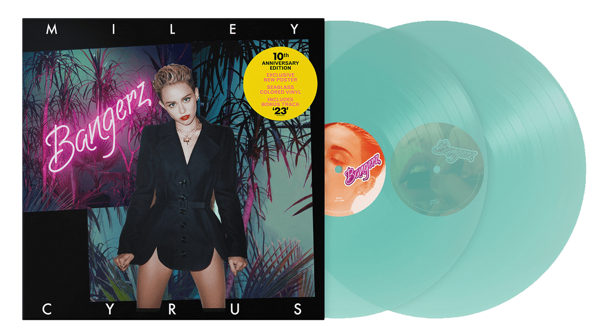 Vinyl - Miley Cyrus : Bangerz: 10th Anniversary (Ltd Seea Glass Vinyl) - The Record Hub