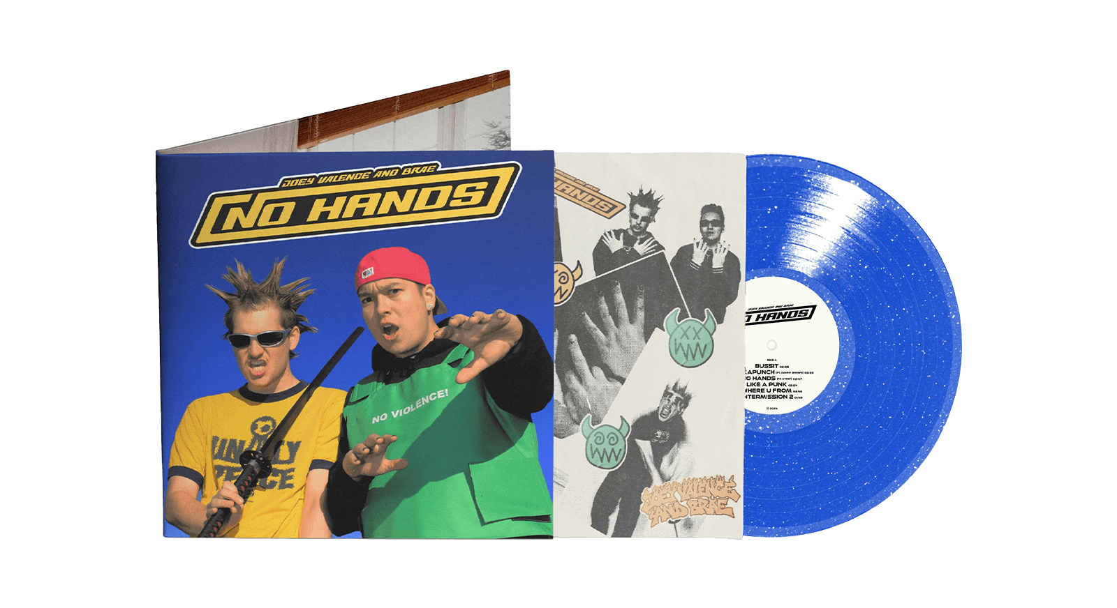 Vinyl - Joey Valence & Brae : NO HANDS (Boom Bada Glitter Blue Vinyl) - The Record Hub