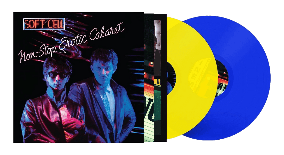 Vinyl - Soft Cell : Non-Stop Erotic Cabaret (Yellow/ Blue Vinyl) (Exclusive to The Record Hub.com) - The Record Hub