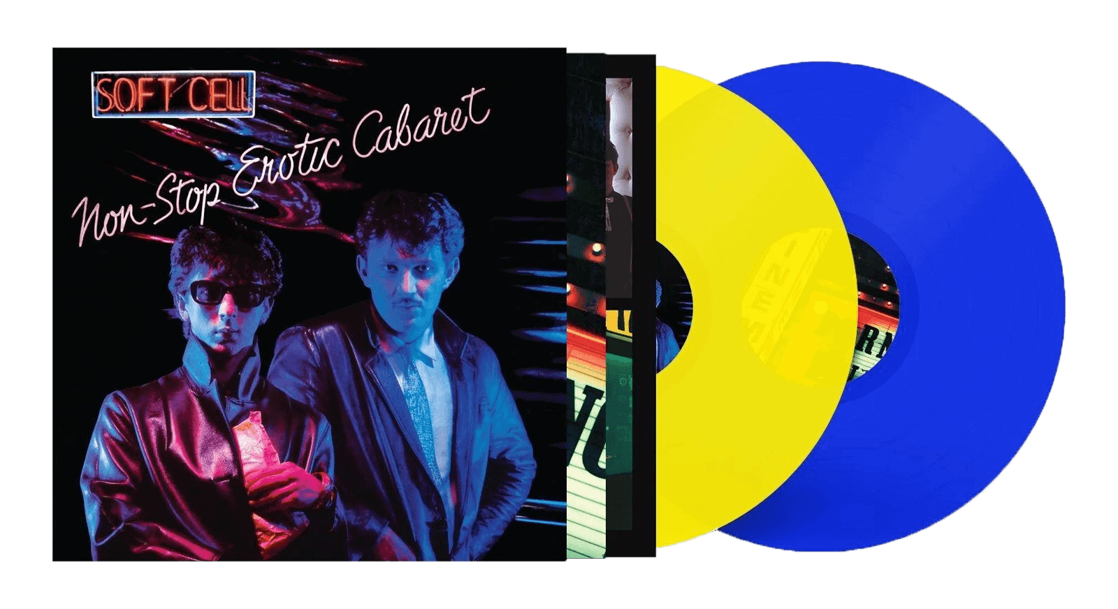 Vinyl - Soft Cell : Non-Stop Erotic Cabaret (Yellow/ Blue Vinyl) (Exclusive to The Record Hub.com) - The Record Hub