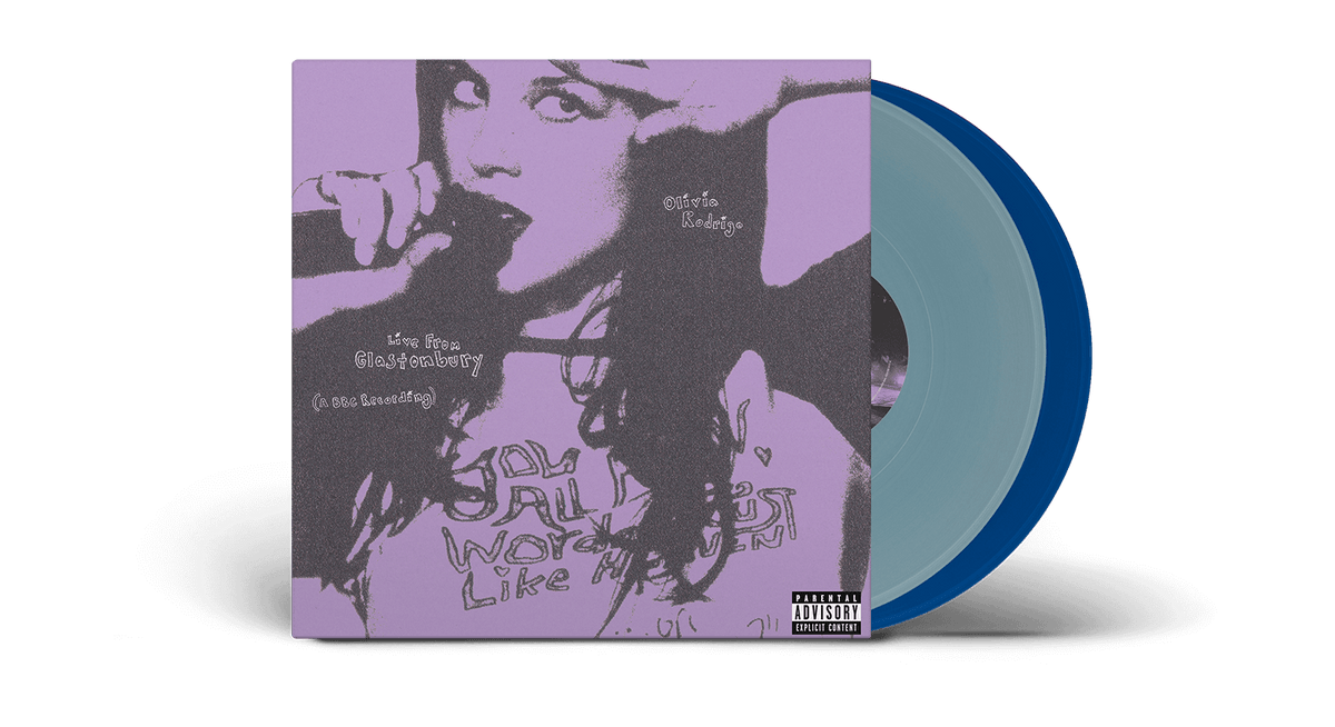 Vinyl - [Pre-Order [05/12] Olivia Rodrigo : Live from Glastonbury (a BBC Recording) (Light Blue &amp; Cobalt Vinyl) - The Record Hub