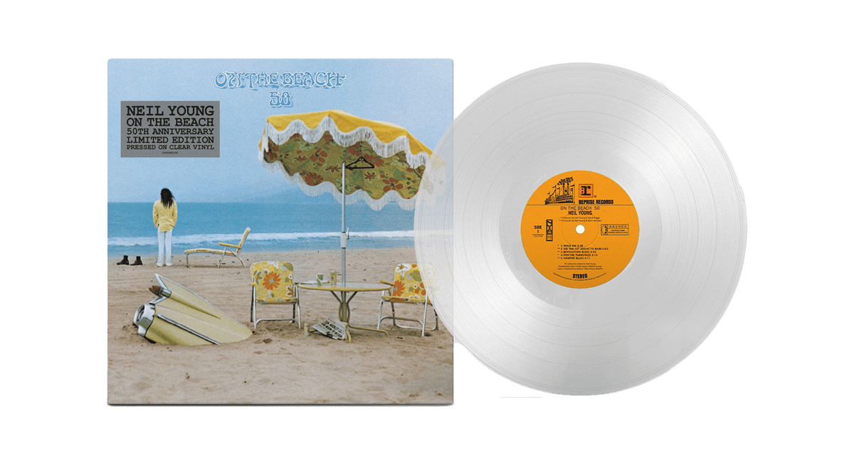 Vinyl - Neil Young : On the Beach (50th Anniversary Edition) [Limited Clear Vinyl] - The Record Hub