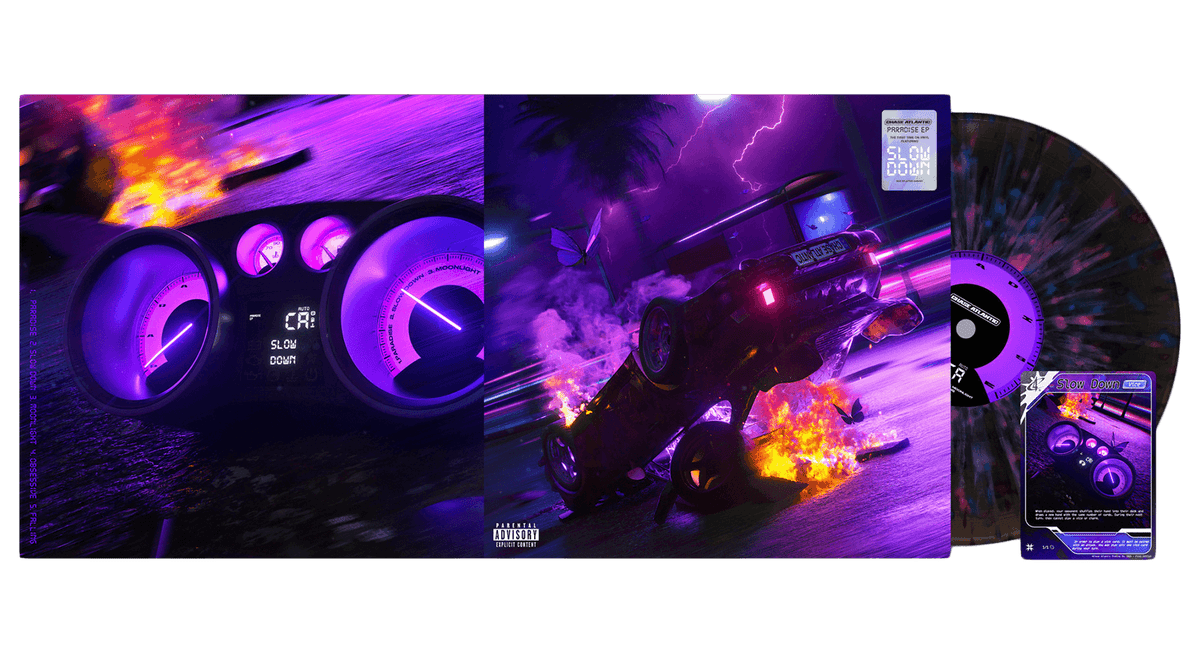 Vinyl - [Pre-Order [19/01] Chase Atlantic : Paradise (Black ice with pink and blue splatter Vinyl) - The Record Hub