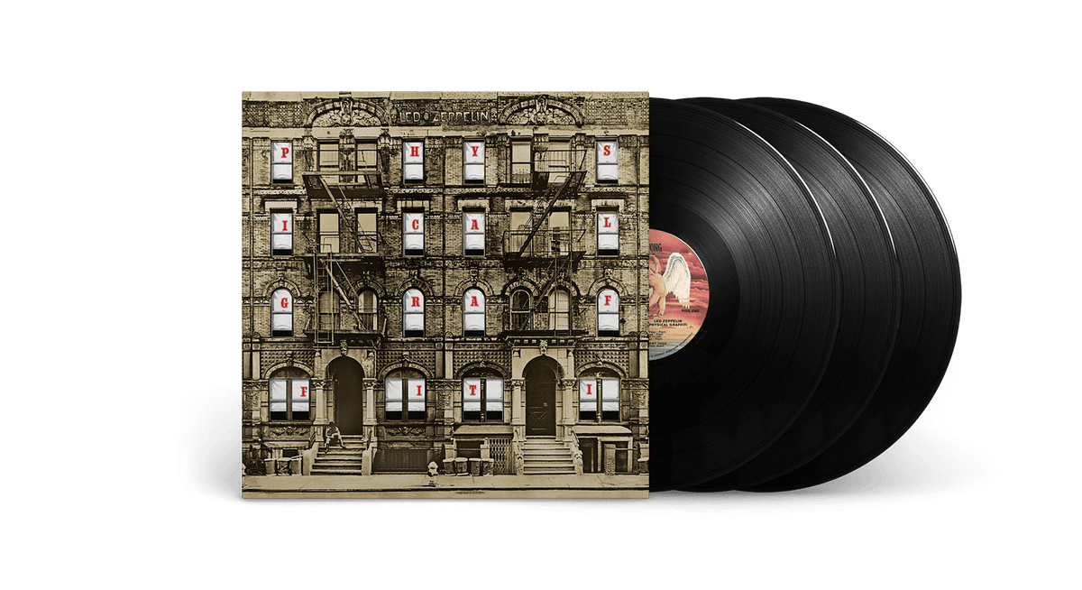 Vinyl - [Pre-Order [12/09] Led Zeppelin : Physical Graffiti (50th Anniversary Deluxe Edition) [3LP Black Vinyl + Bonus Poster] - The Record Hub