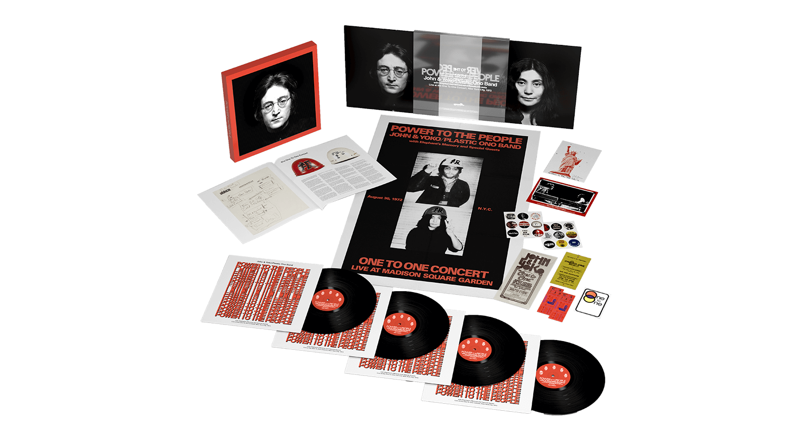 洋楽 John & Yoko Plastic Ono Band (RARE SET!) JOHN & YOKO / PLASTIC ONO BAND - Power To The People (w
