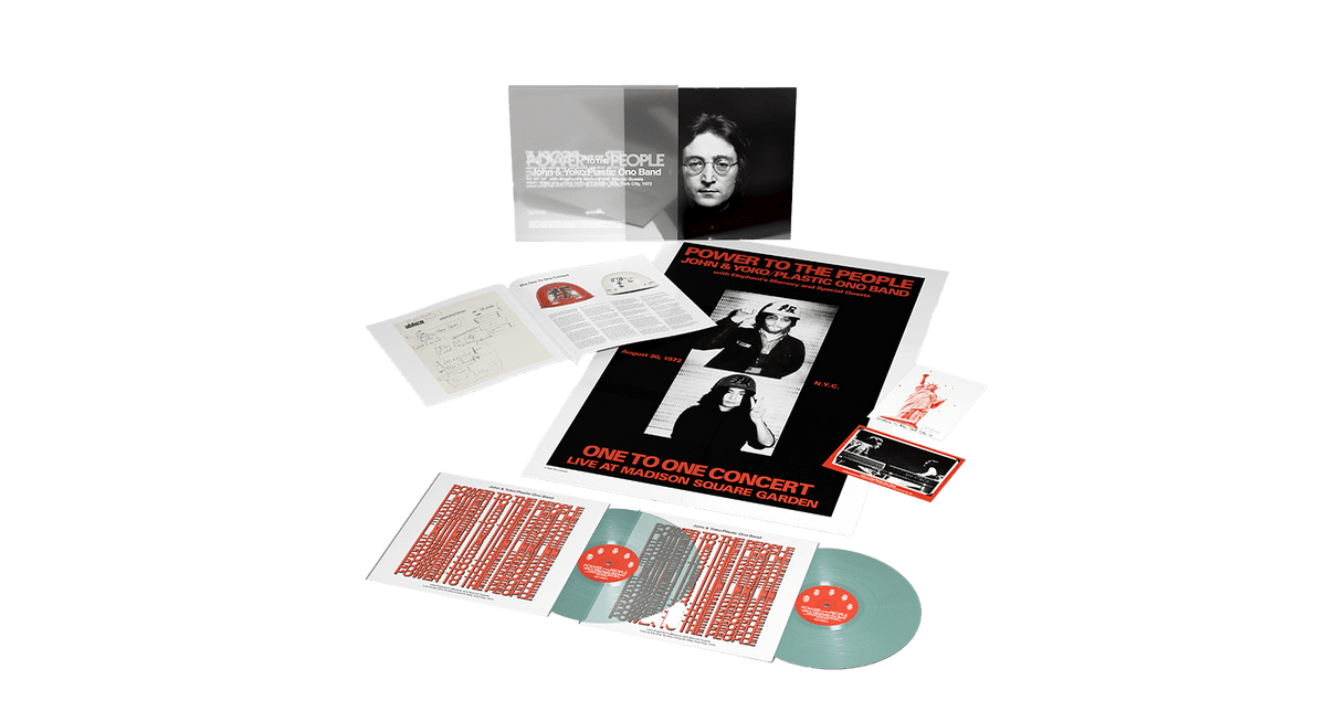 Vinyl - [Pre-Order [10/10] John &amp; Yoko Plastic Ono Band : Power To The People (Transparent Green Vinyl) (Exclusive to The Record Hub.com) - The Record Hub