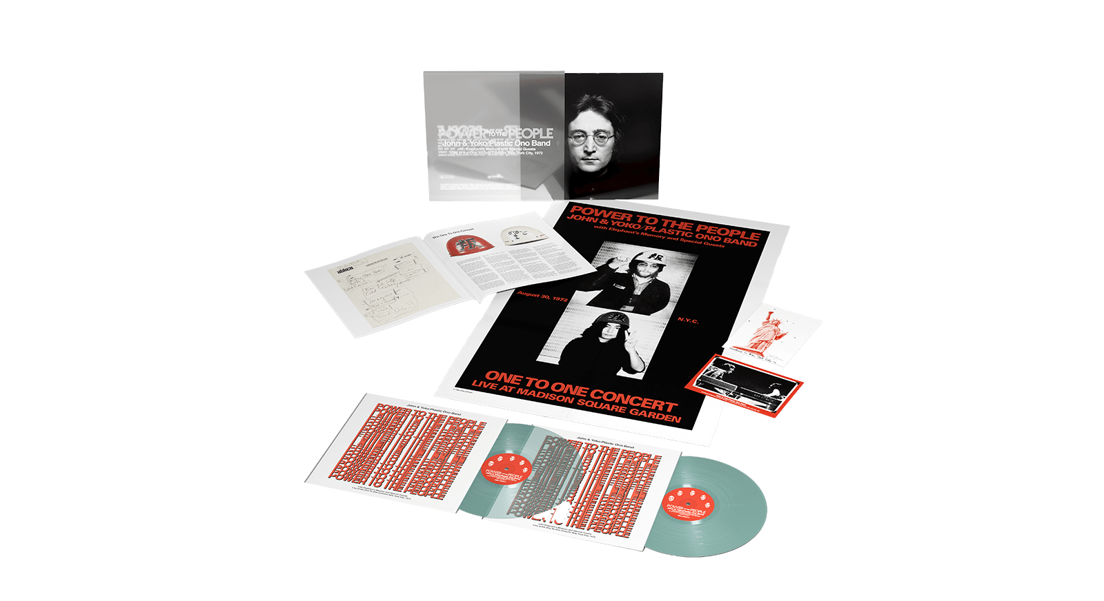 Vinyl - John & Yoko Plastic Ono Band : Power To The People (Transparent Green Vinyl) (Exclusive to The Record Hub.com) - The Record Hub