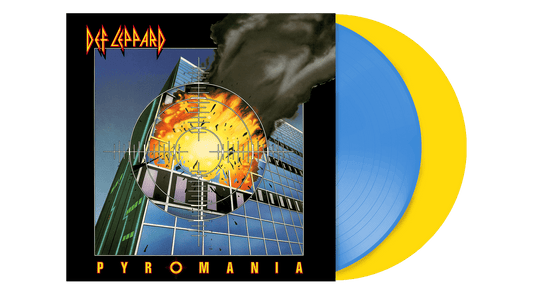 Def Leppard : Pyromania (Blue & Yellow Vinyl) (Exclusive to The Record Hub.com)