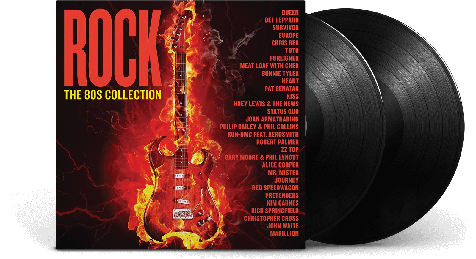 Vinyl - Various Artists : ROCK - THE 80S COLLECTION - The Record Hub