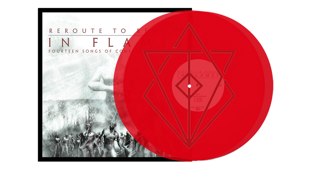 Vinyl - In Flames : Reroute To Remain (Etched Transparent Red Vinyl LP) - The Record Hub