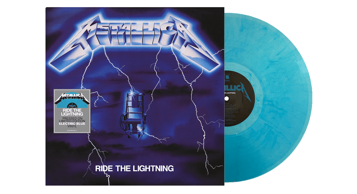 Vinyl - Metallica : Ride The Lightning (Electric Blue Coloured Vinyl) - The Record Hub