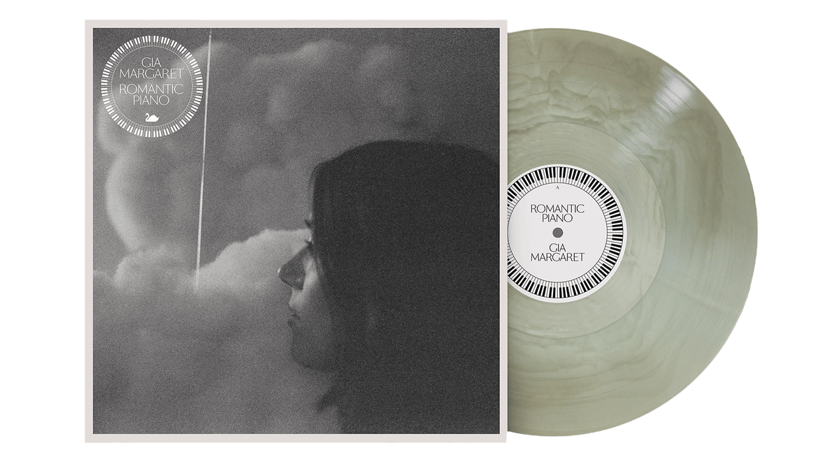 Vinyl - GIA MARGARET : Romantic Piano (Seaglass Wave Translucent Vinyl) - The Record Hub