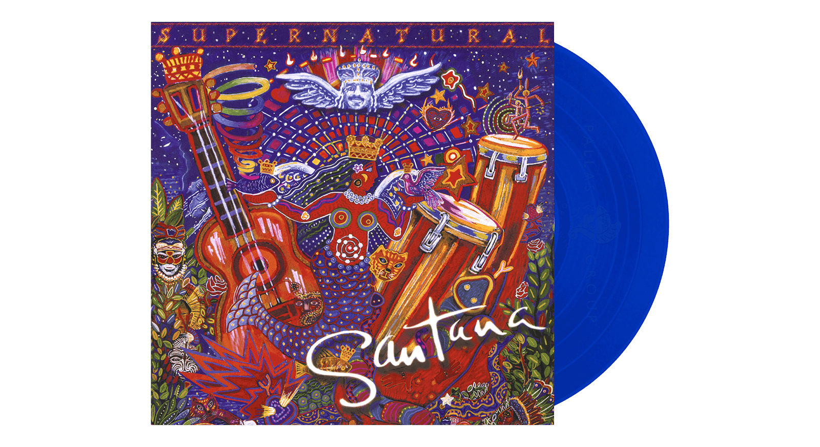 Vinyl - Santana : Supernatural - 25th Anniversary (Blue Vinyl) - The Record Hub