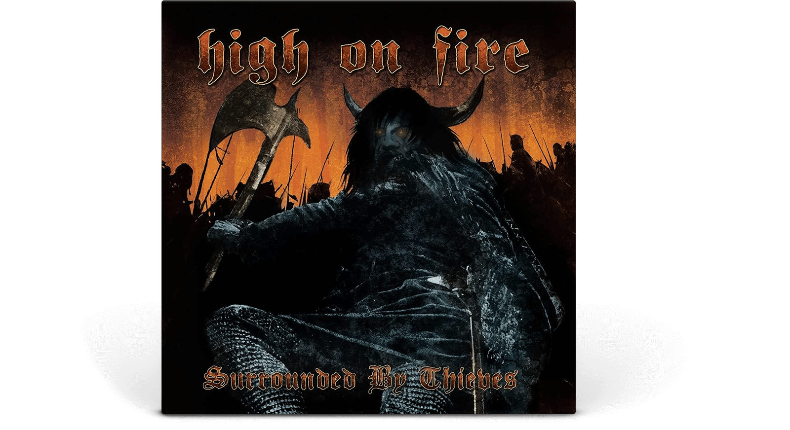 Vinyl - High On Fire : Surrounded By Thieves (Aqua Blue & Black Galaxy Merge Vinyl) - The Record Hub