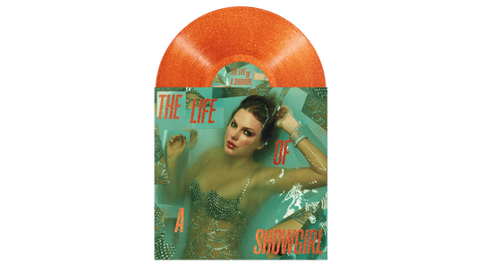 Taylor Swift : The Life of a Showgirl - Sweat And Vanilla Perfume Portofino Orange Glitter Vinyl