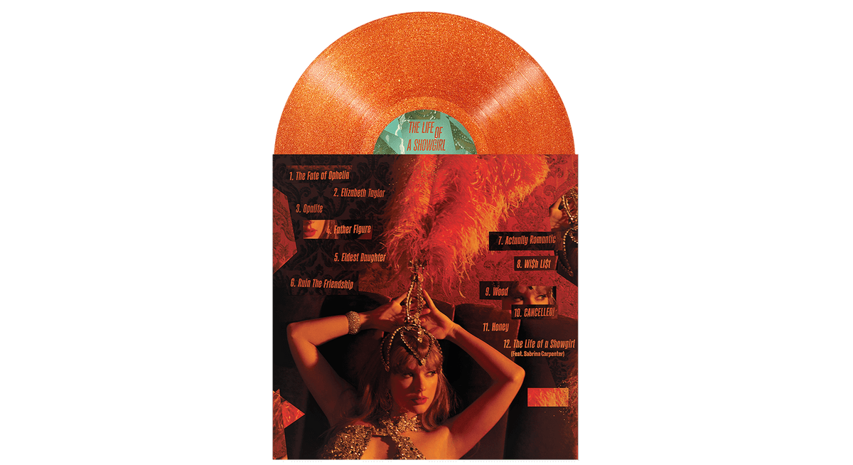Vinyl - [Pre-Order [03/10] Taylor Swift : The Life of a Showgirl - Sweat And Vanilla Perfume Portofino Orange Glitter Vinyl - The Record Hub