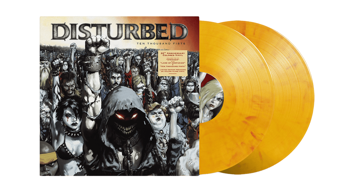 Vinyl - [Pre-Order [19/09] Disturbed : Ten Thousand Fists (Flame Yellow Vinyl) - The Record Hub