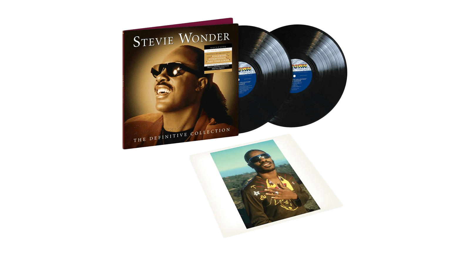 Vinyl - Stevie Wonder : The Definitive Collection (w Limited Litho Photo Print) (Exclusive to The Record Hub.com) - The Record Hub