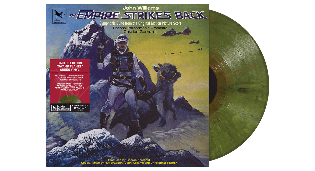 Vinyl - John Williams, Charles Gerhardt, The National Philharmonic Orchestra : The Empire Strikes Back (Swamp Green Vinyl) - The Record Hub