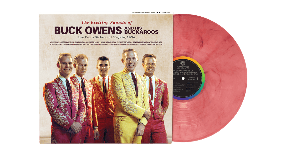 Vinyl - Buck Owens And His Buckaroos : The Exciting Sounds of Buck Owens And His Buckaroos Live From Richmond, Virginia, 1964 ( Strawberry Jam Vinyl) - The Record Hub