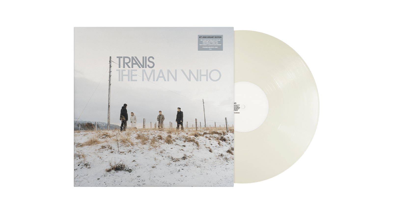 Vinyl - Travis : The Man Who (NAD) (White Vinyl) - The Record Hub