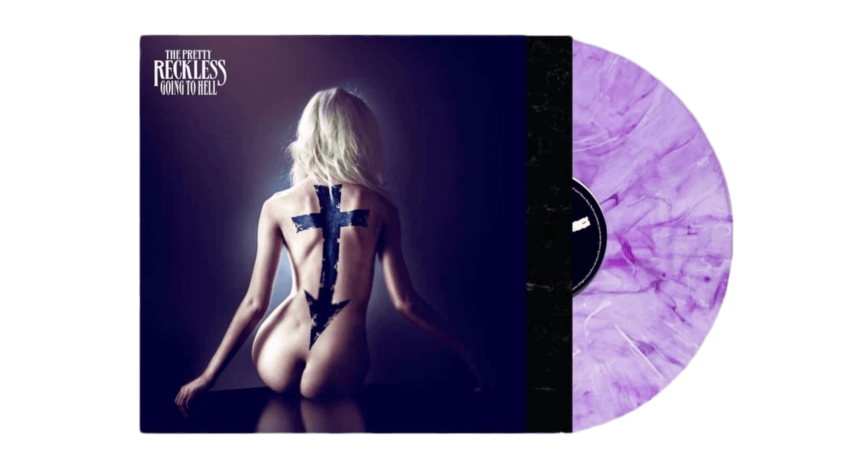 Vinyl - The Pretty Reckless : Going To Hell - 10-Year Anniversary (White &amp; Purple Marble Vinyl) - The Record Hub