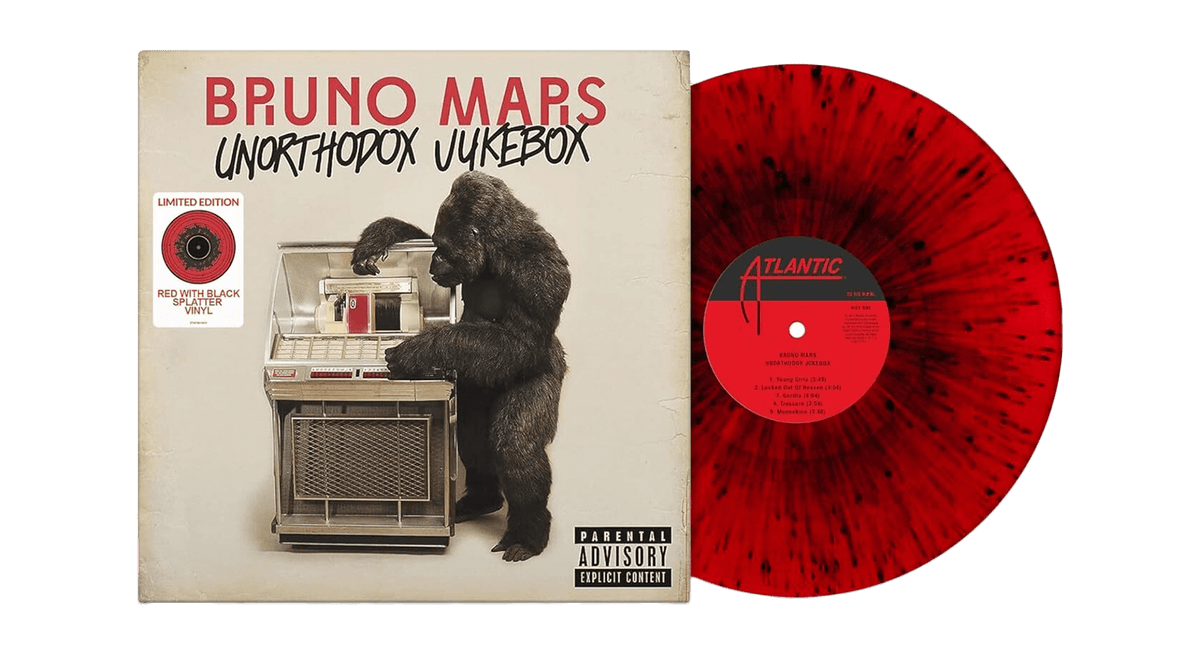 Vinyl - Bruno Mars : Unorthodox Jukebox (Red with Black Splatter Vinyl) - The Record Hub