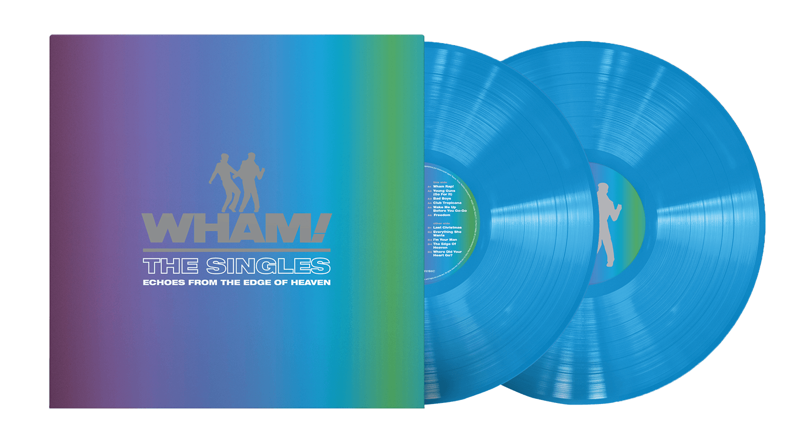 Vinyl - Wham! : The Singles - Echoes From the Edge of Heaven  (Ltd Blue Vinyl) - The Record Hub