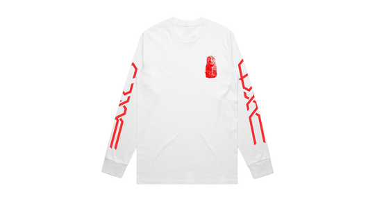√òXN : White Long Sleeve T-Shirt