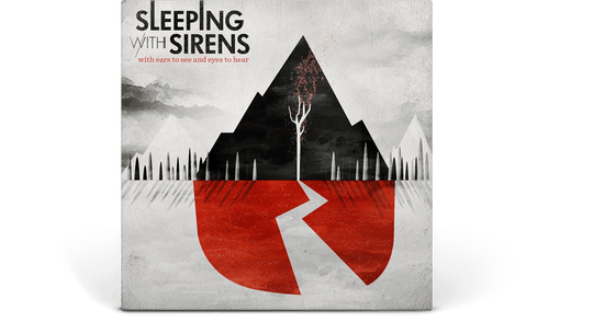 Sleeping With Sirens : With Ears to See and Eyes to Hear (Bone with Red and Black Splatter)