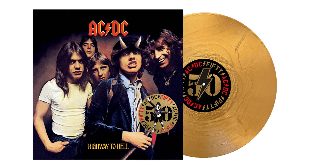 Vinyl - AC/DC : Highway to Hell - 50th Anniversary (Gold Vinyl) - The Record Hub