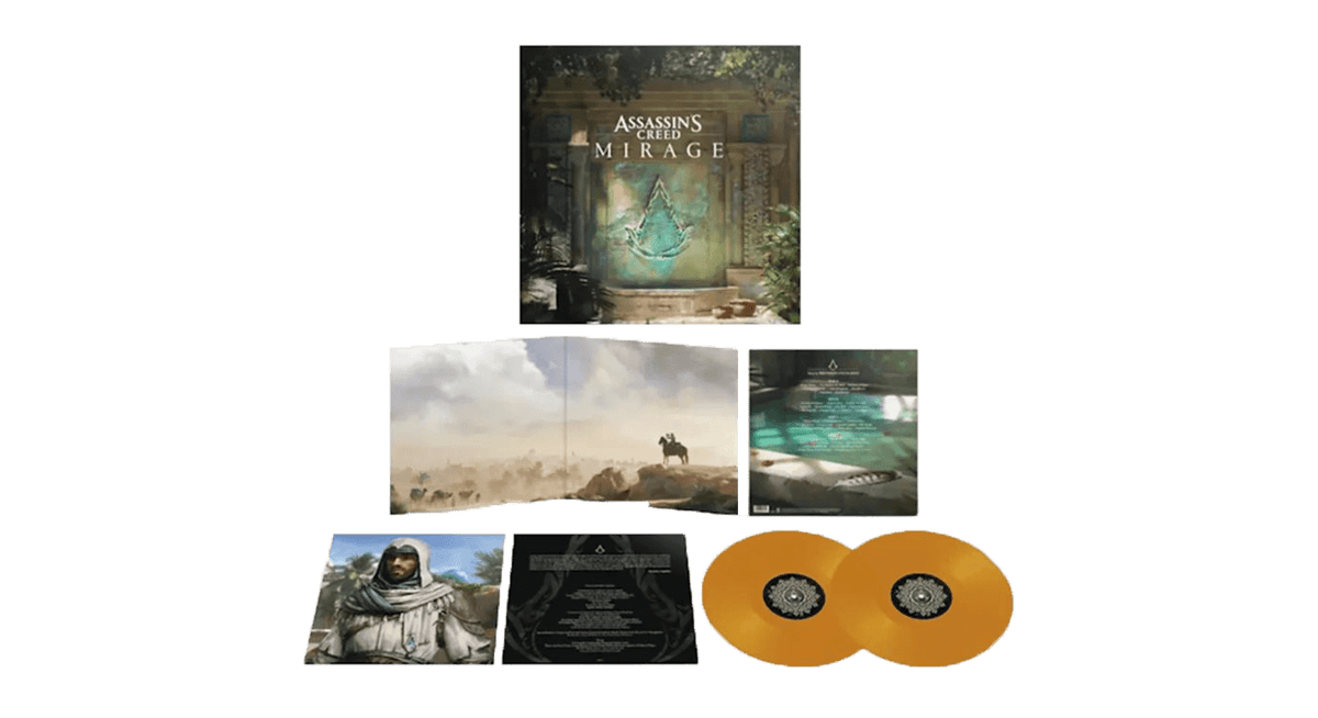 Vinyl - BRENDAN ANGELIDES : Assassin&#39;s Creed Mirage OST (Amber Vinyl) - The Record Hub