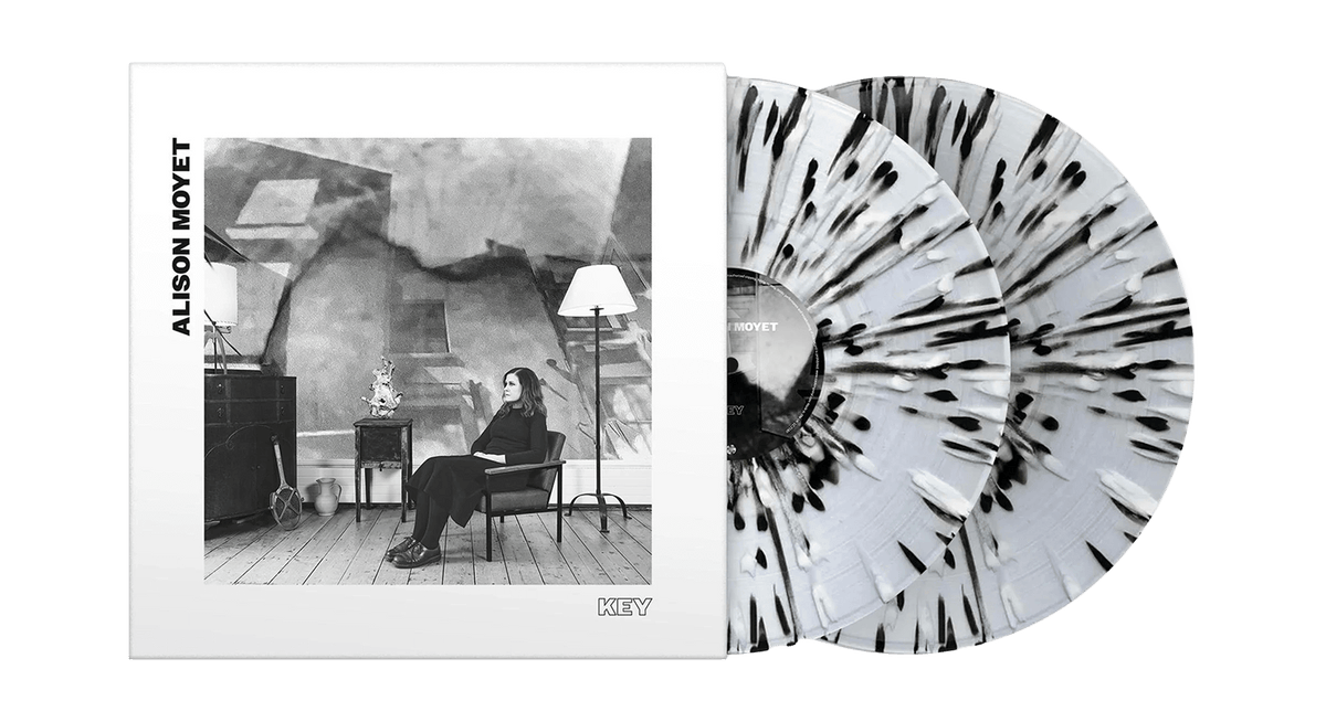 Vinyl - Alison Moyet : Key (Black &amp; White Splatter Vinyl) - The Record Hub