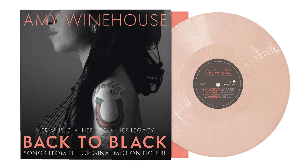 Vinyl - [Pre-Order 17/05] Various Artists : Back To Black - Songs from the Original Motion Picture (140g Light Peach Vinyl) (Exclusive to The Record Hub.com) - The Record Hub