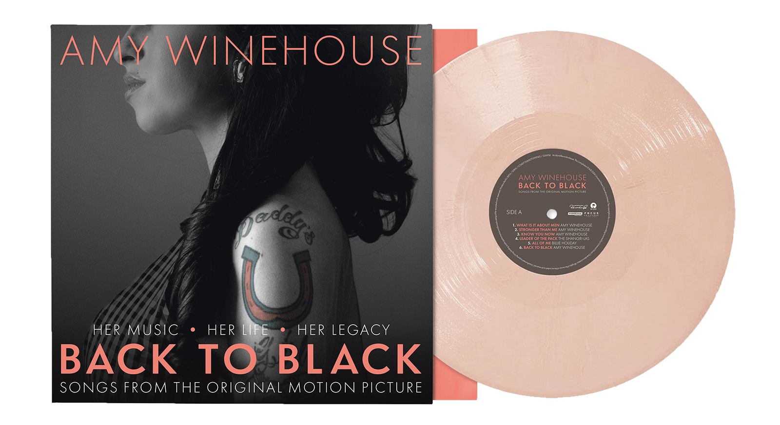 Vinyl - Various Artists : Back To Black - Songs from the Original Motion Picture (140g Light Peach Vinyl) (Exclusive to The Record Hub.com) - The Record Hub