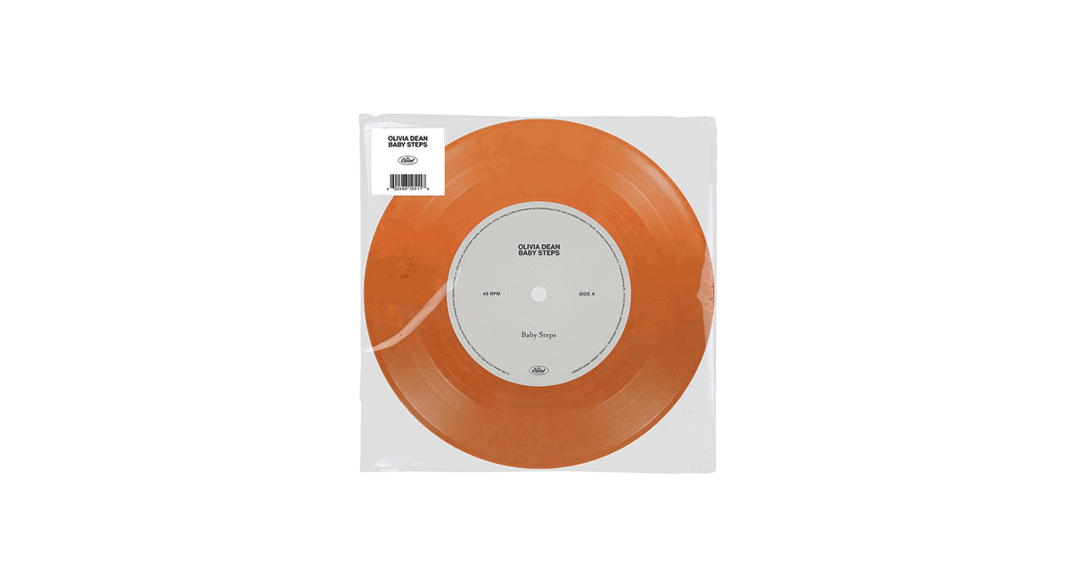 [Pre-Order [24/04] Olivia Dean : Baby Steps (7” Orange Vinyl) (Exclusive to The Record Hub.com)