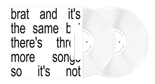 Charli XCX : Brat and it’s the same but there’s three more songs so it’s not (Clear Vinyl)